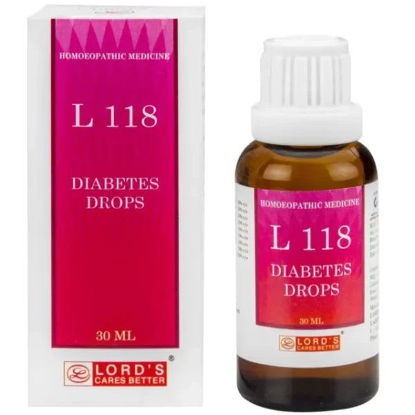 Lords L 118 Diabetes Drops - 30ml