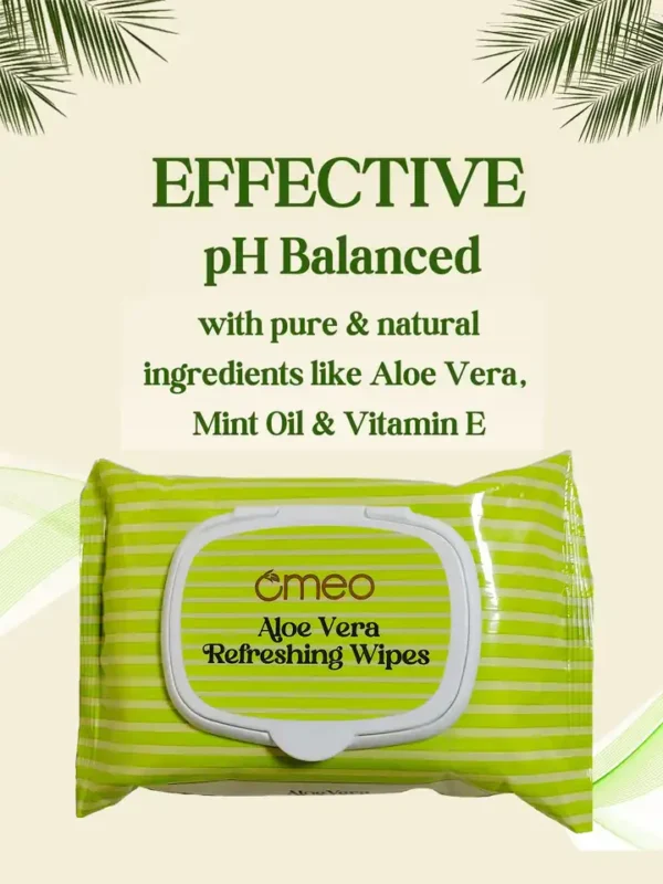 Omeo Aloe Vera Refreshing Wipes