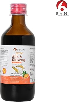 BJain Omeo Alfa & Ginseng Syrup (Sugar Free)
