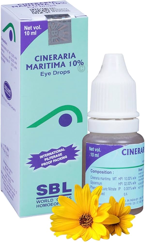 SBL Cineraria Maritima 10% Eye Drop | For Clouding of Vision, Haziness & Eye Care