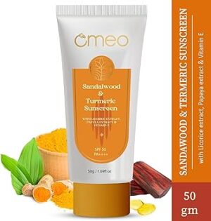 Omeo Sandalwood & Turmeric Sunscreen SPF 50 PA++++