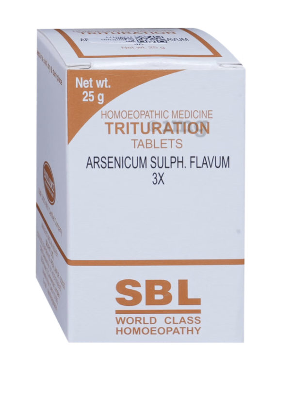 SBL Ars Sulph Flavum 3x - 450 gm