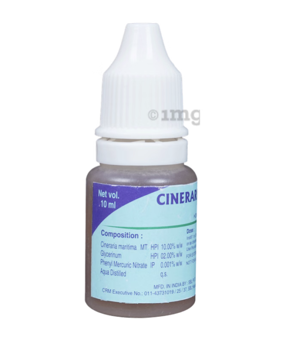 SBL Cineraria Maritima 10% Eye Drop | For Clouding of Vision, Haziness & Eye Care