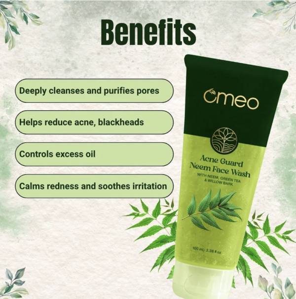 Bjain Omeo Acne Guard Neem Face Wash - 100 ml