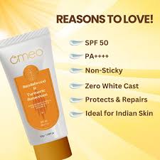 Omeo Sandalwood & Turmeric Sunscreen SPF 50 PA++++