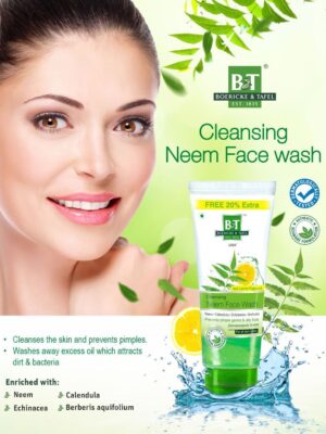 B & T CLEANSING NEEM FACE WASH - 60ml