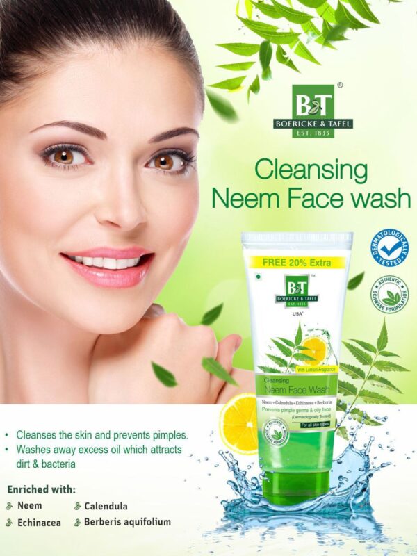 B & T CLEANSING NEEM FACE WASH - 60ml