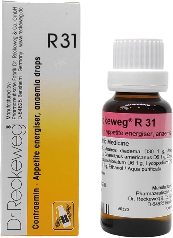 Dr. Reckeweg R31 Increases Appetite And Blood Supply Drops 22 Ml