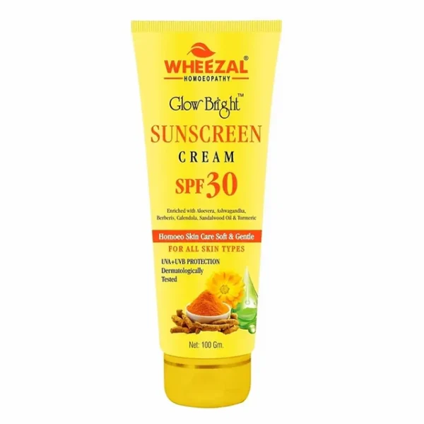 WHEEZAL GLOW BRIGHT SUNSCREEN CREAM (SPF 30)