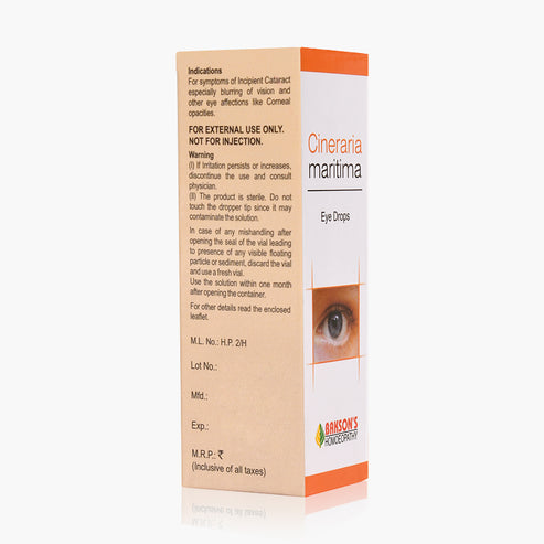 CINERARIA MARITIMA EYE DROPS
