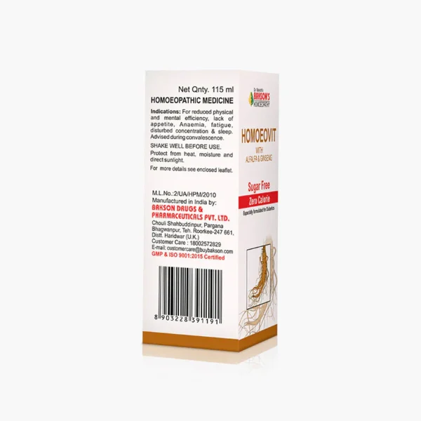 HOMOEOVIT (SUGAR FREE)