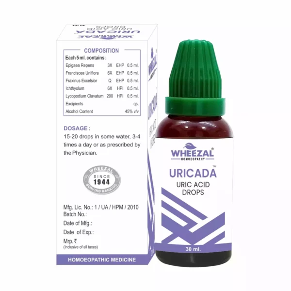 Wheezal Uricada Uric Acid Drop